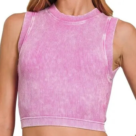 Zenana non-padded crop tank