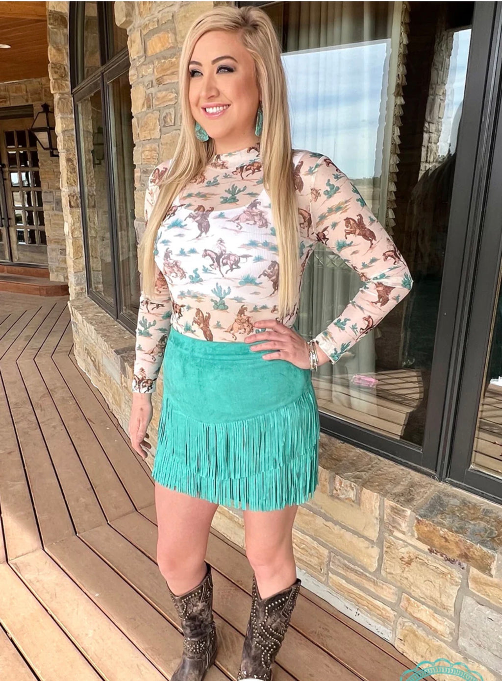 Chisholm Trail Mesh Top
