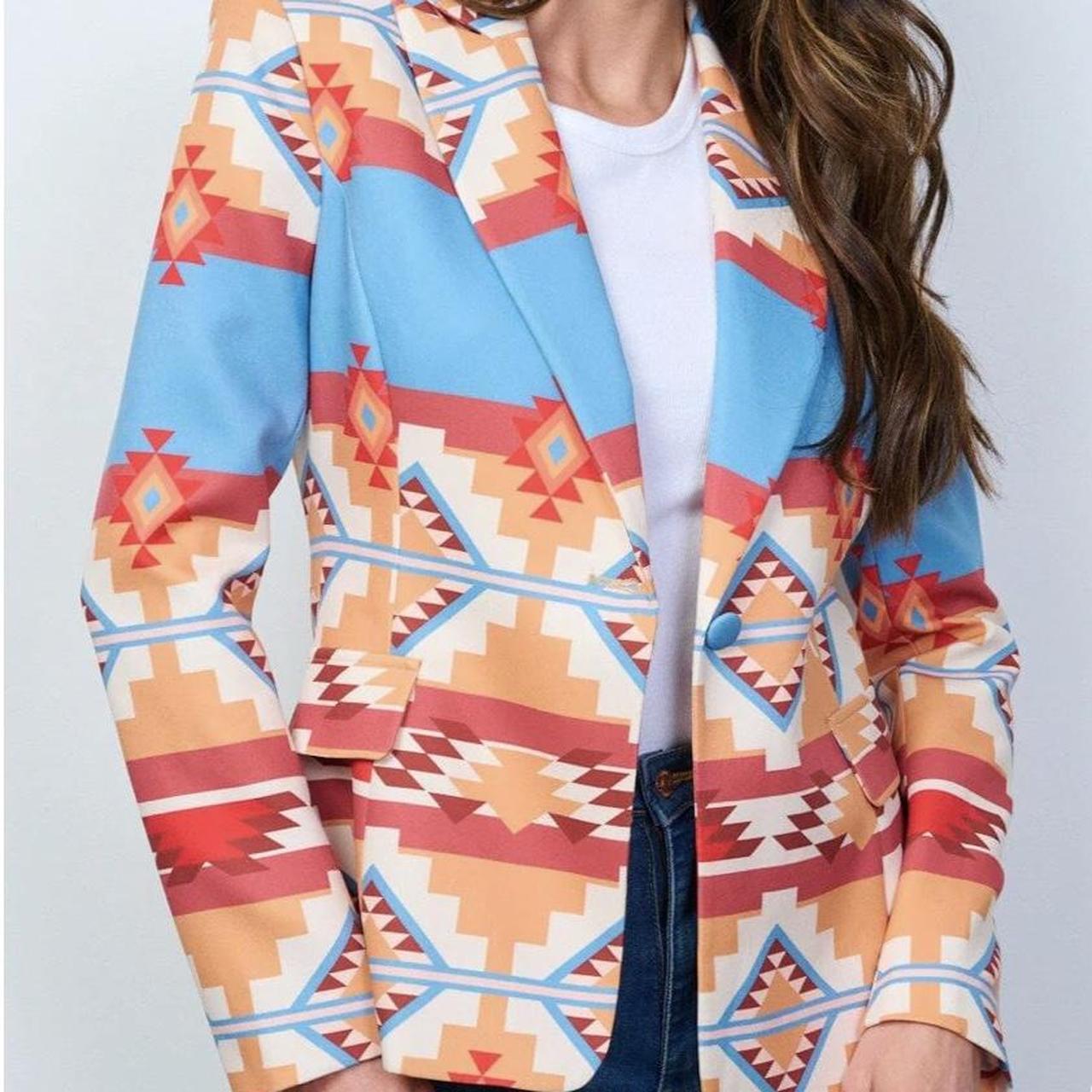 Main Strip Aztec Blazer