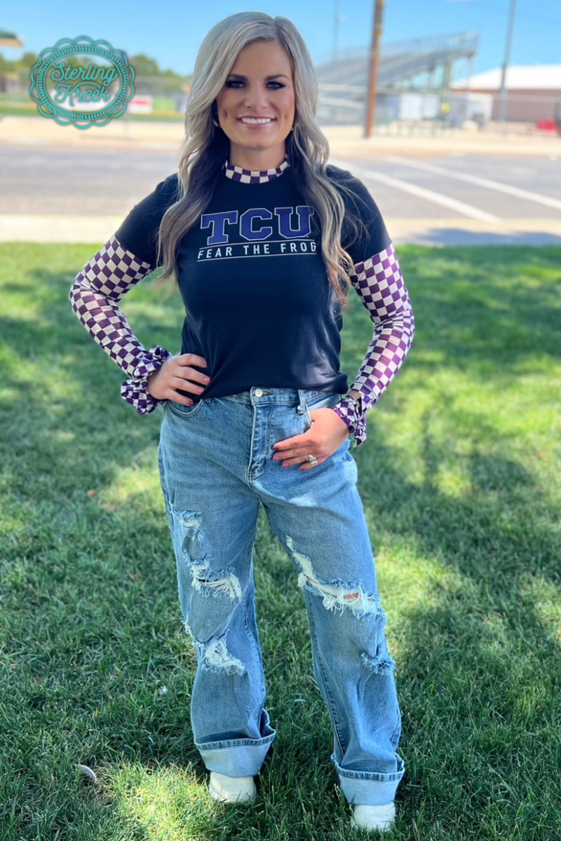 Sterling Kreek - Pep Rally Mesh Top Purple