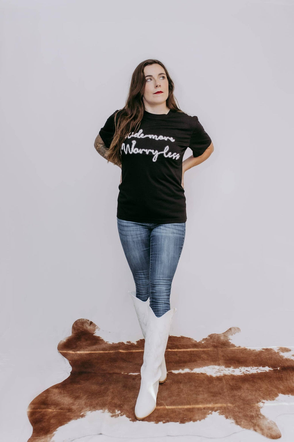 Tinsel Worry Less SL Tee - Black
