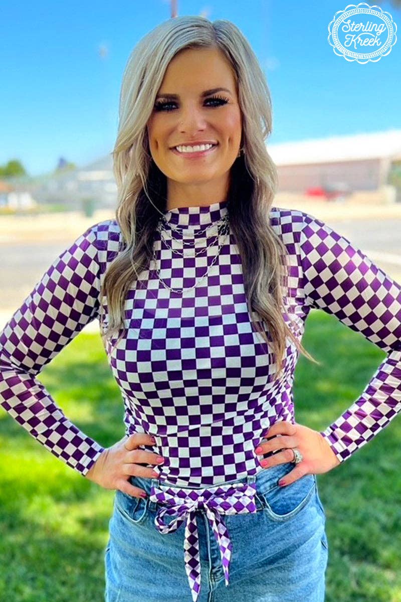 Sterling Kreek - Pep Rally Mesh Top Purple
