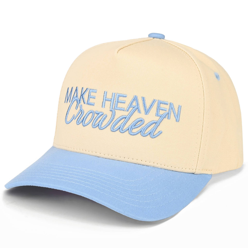 Hana - C.C MAKE HEAVEN CROWDED Letter Embroidered Trucker Hat