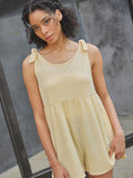 Ces Femme Golden Yellow waffle knit Romper