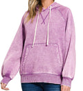 Violet soft hooded sweatshirt