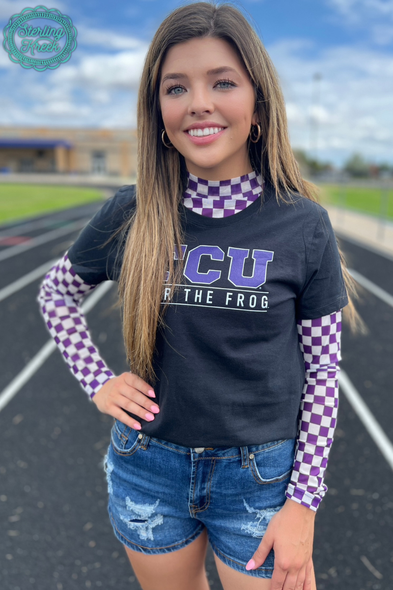 Sterling Kreek - Pep Rally Mesh Top Purple