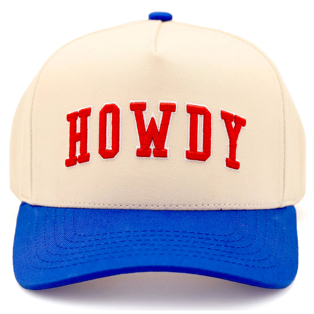Hana - C.C HOWDY Letter Embroidered Two Tone Trucker Cap