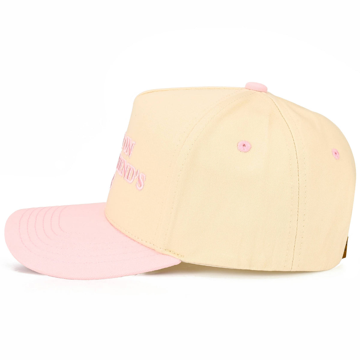 Hana - C.C PUT IT ON MY BOYFRIEND'S TAB Letter Two Tone Trucker Hat