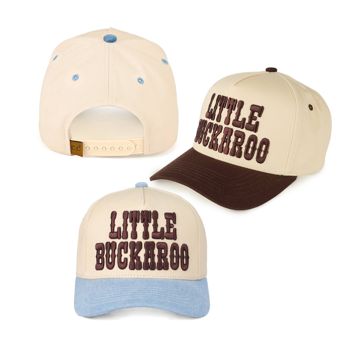 Hana - C.C LITTLE BUCKAROO Embroidered KIDS Snapback Cap