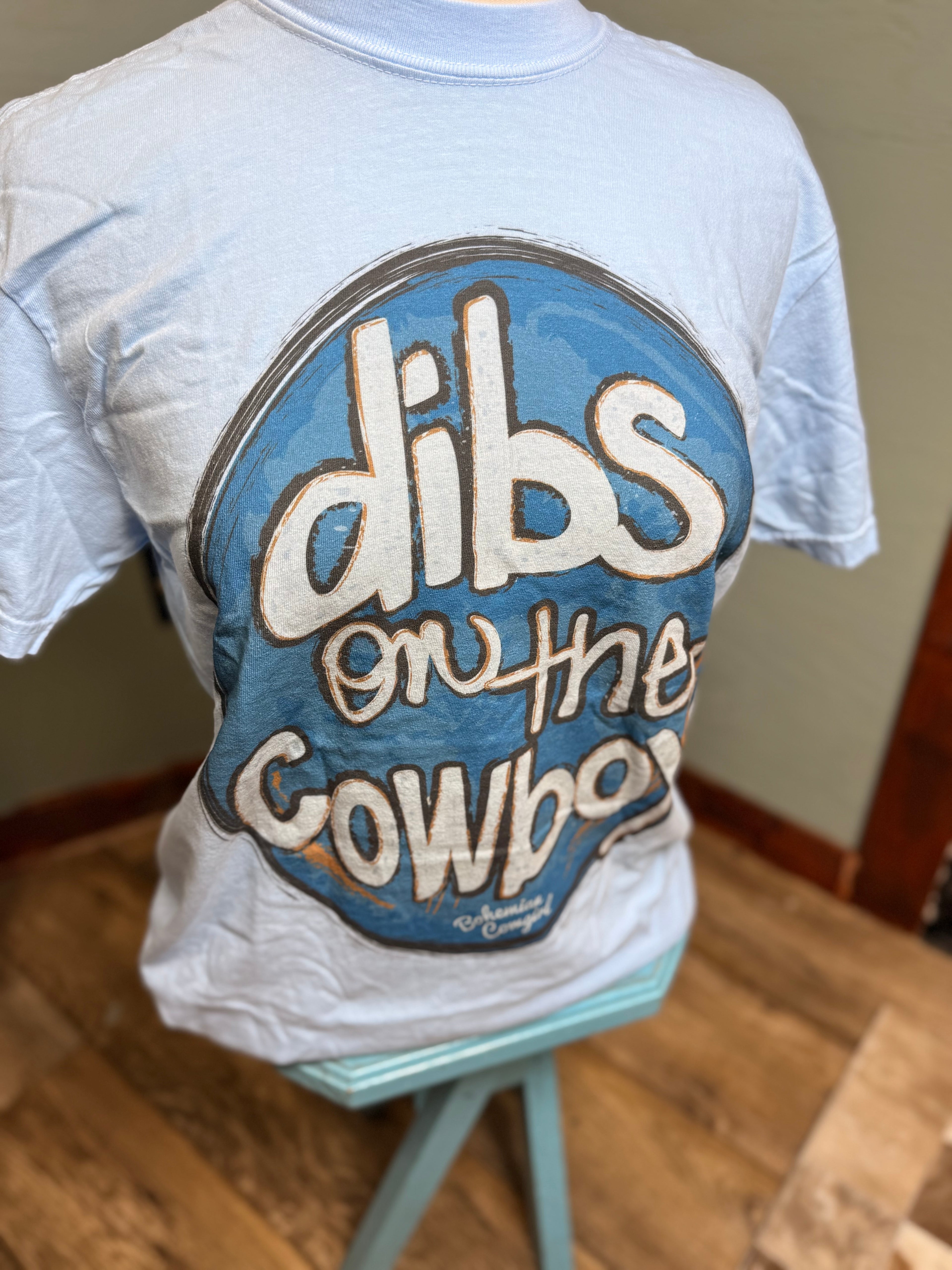 Dibs on the Cowboy T-shirt Blue