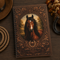 Western Horse lined 5x7 notebook