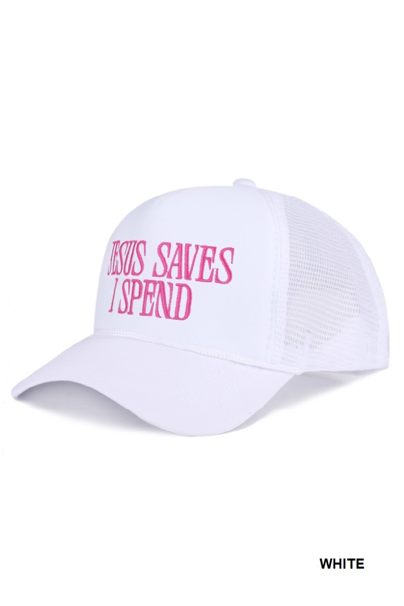 Jesus saves, I spend hat