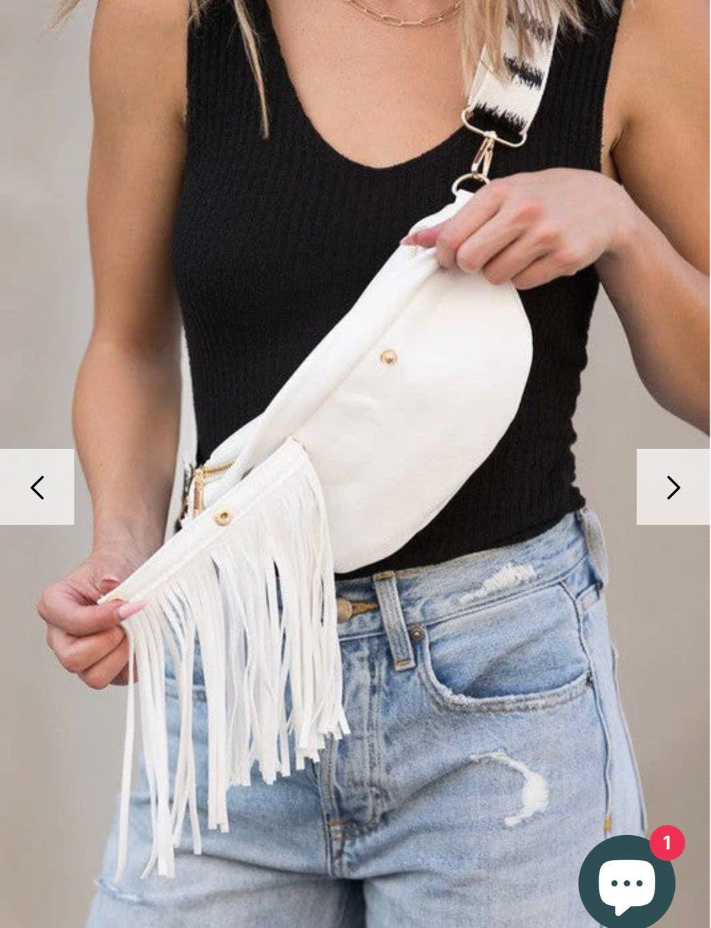 Nash Bash Fringe Sling Bag w/ removable fringe