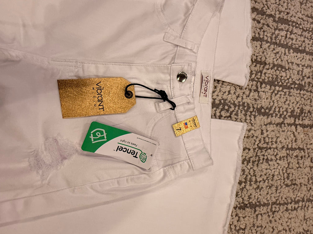 Vibrant White Belle bottom