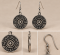 Shotgun shell dangle earrings