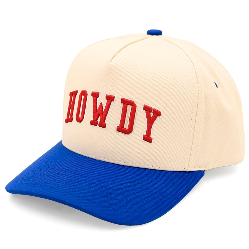 Hana - C.C HOWDY Letter Embroidered Two Tone Trucker Cap