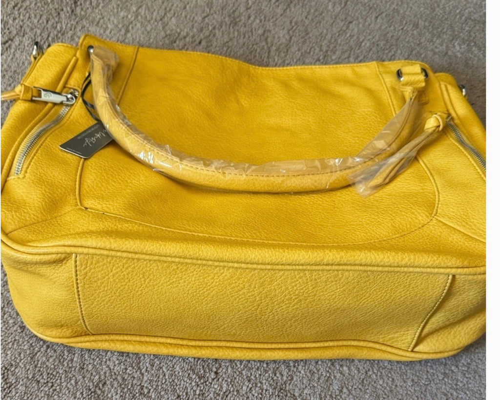 Glitzy Girlz Mustard Yellow purse with Concealed Carry Pocket