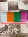 Multicolor leather wallet