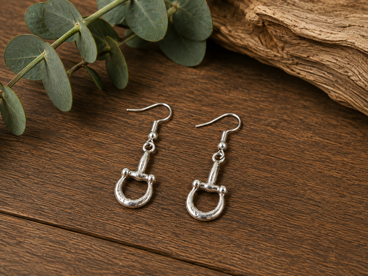 Horse bit earrings