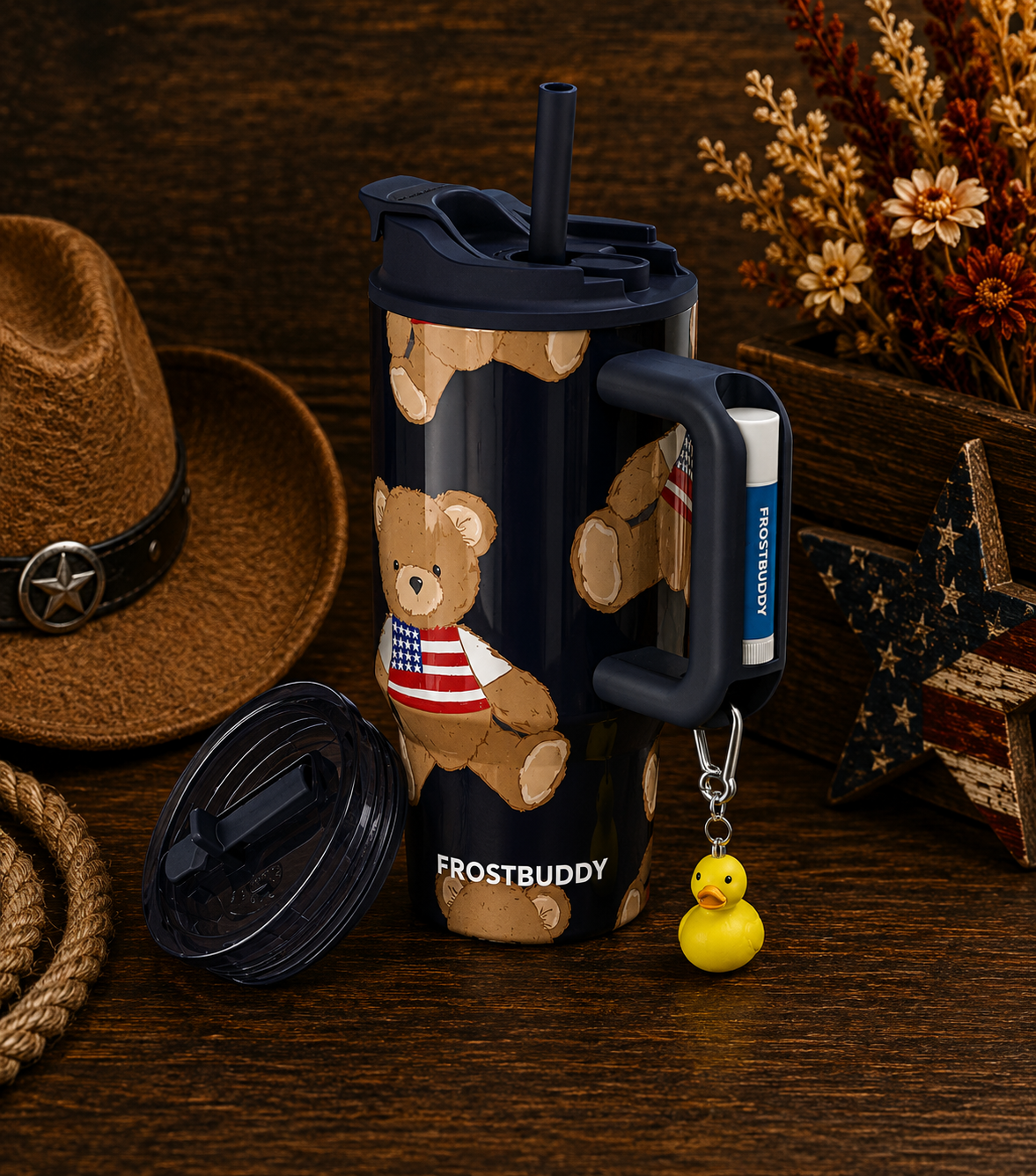 Frost Buddy 16oz mini Tumbler Teddy Bear
