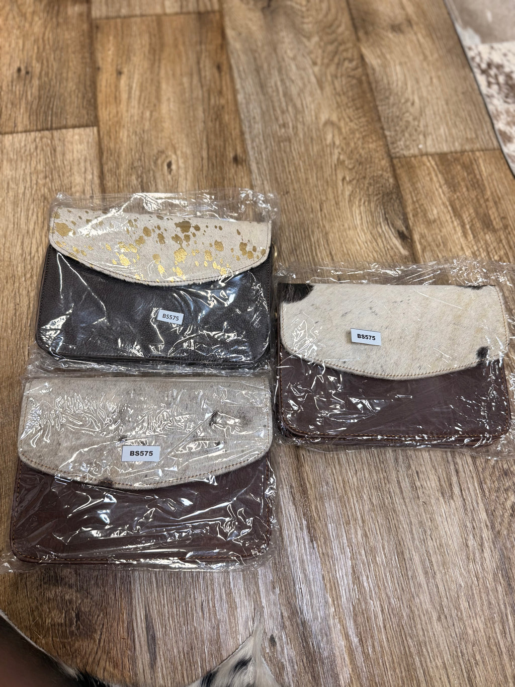 Cowhide Accordion Envelope Purse