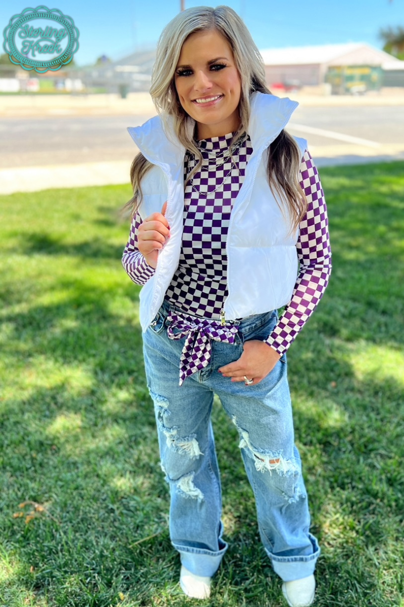 Sterling Kreek - Pep Rally Mesh Top Purple