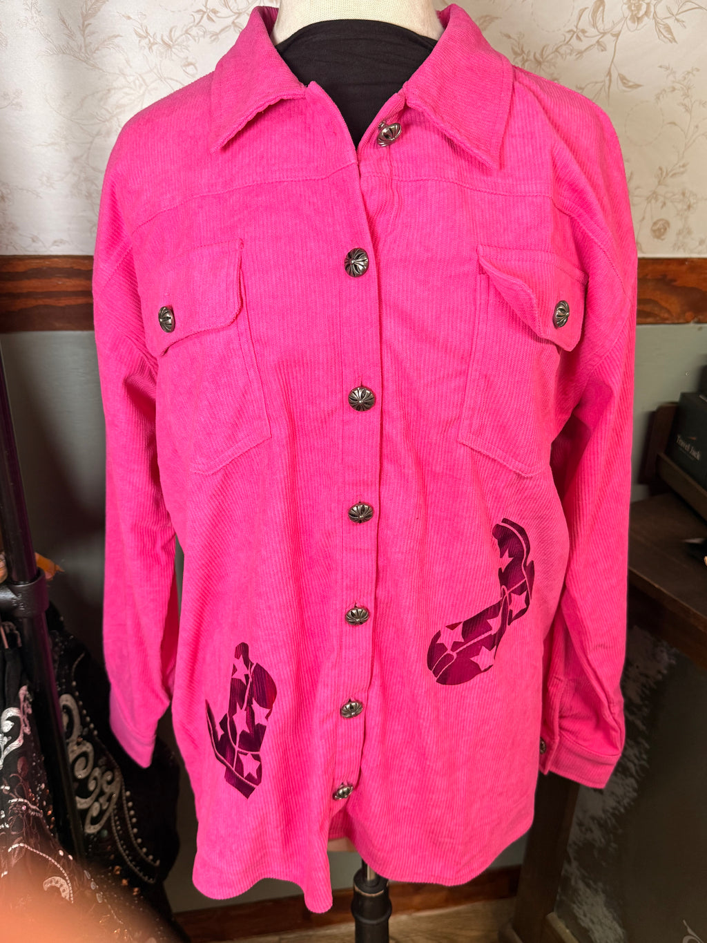 Golden Boots Shacket Pink