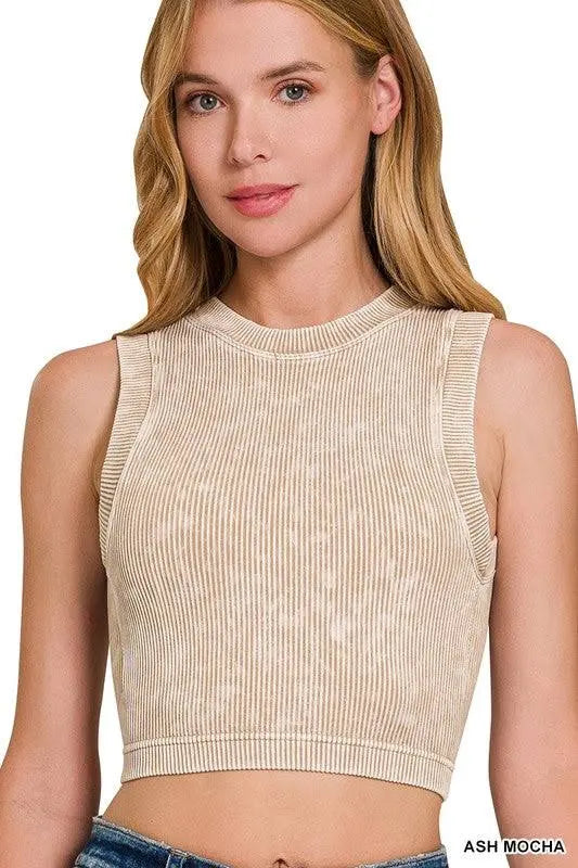Zenana Padded Brami Crop top