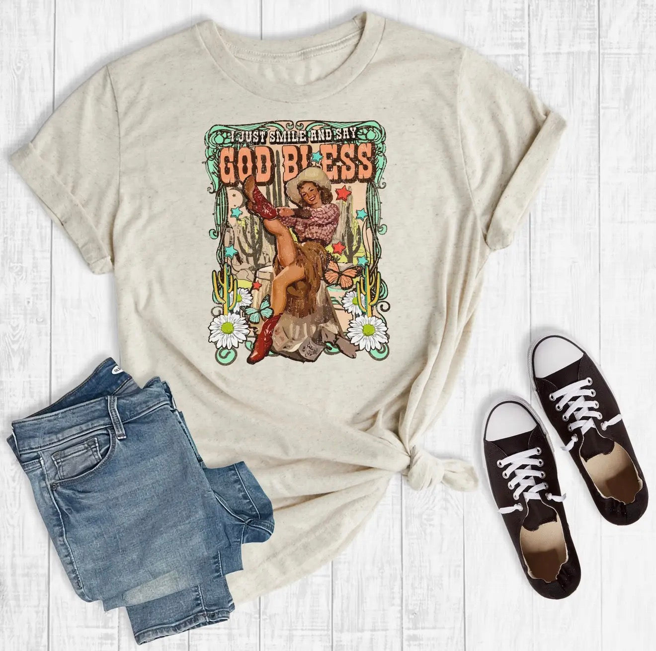 Smile and say God Bless T-shirt