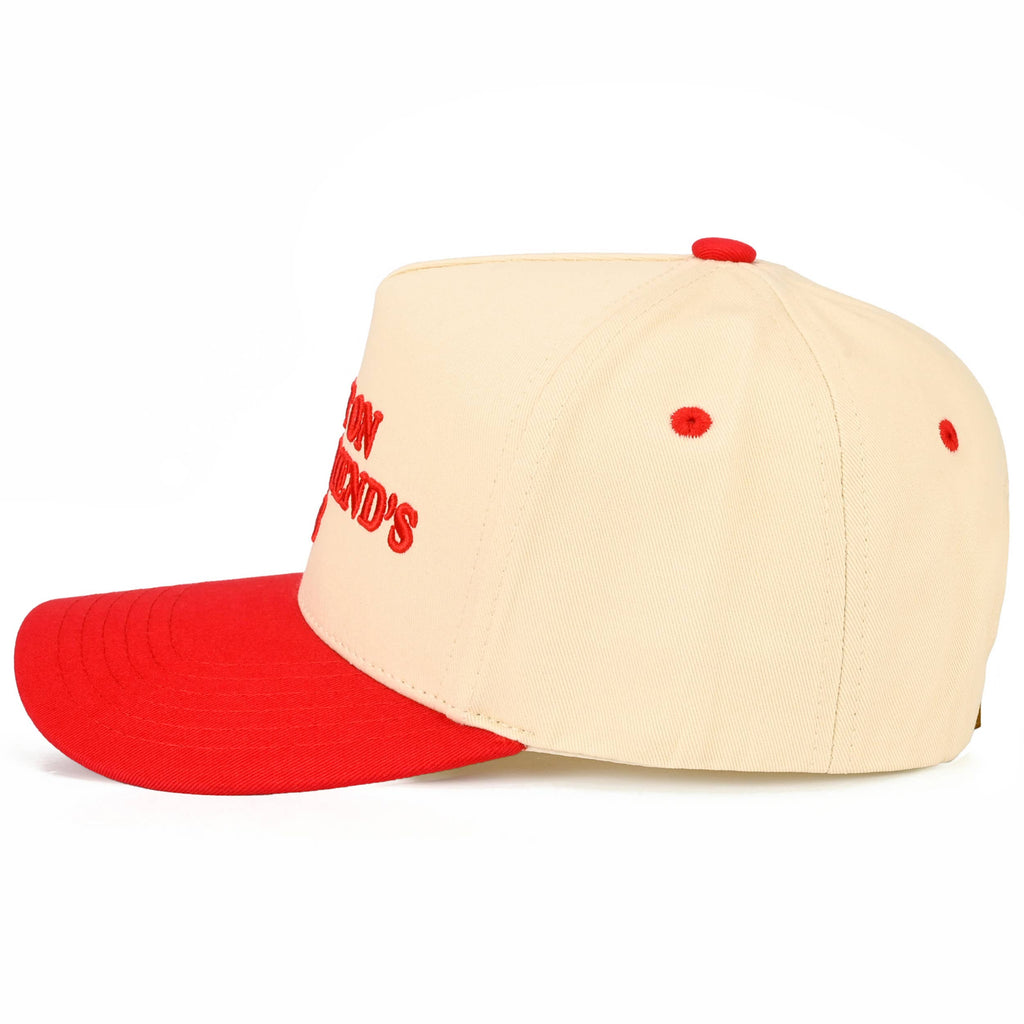 Hana - C.C PUT IT ON MY BOYFRIEND'S TAB Letter Two Tone Trucker Hat
