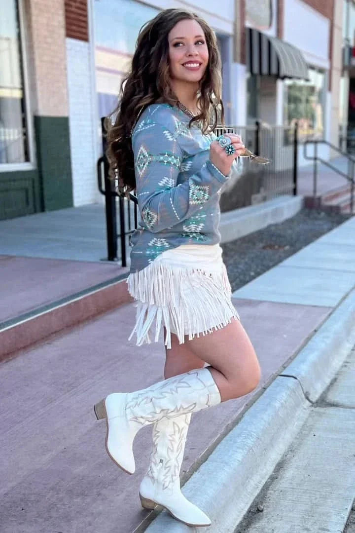 Sterling Kreek Fort Worth Fringe Skirt