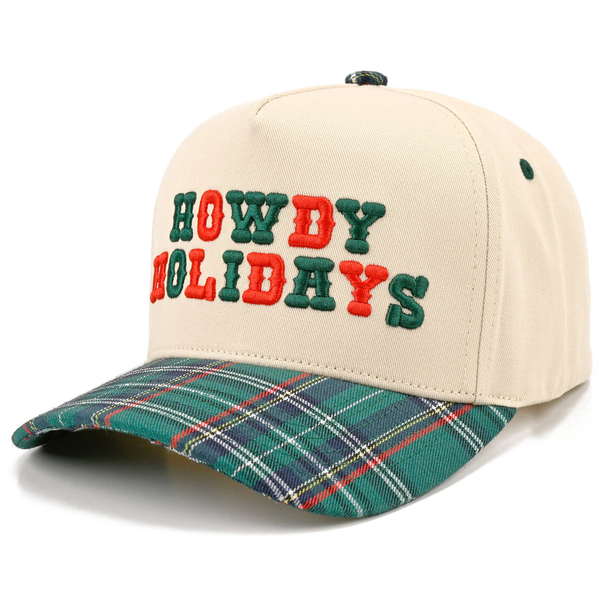 Hana - C.C HOWDY HOLIDAYS Letter Embroidered Trucker Cap