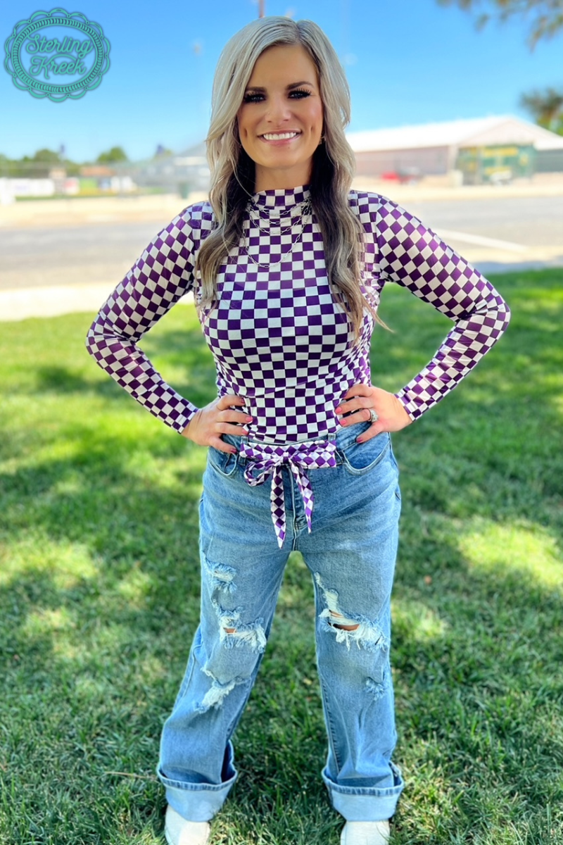 Sterling Kreek - Pep Rally Mesh Top Purple