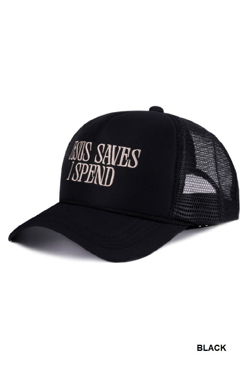 Jesus saves, I spend hat