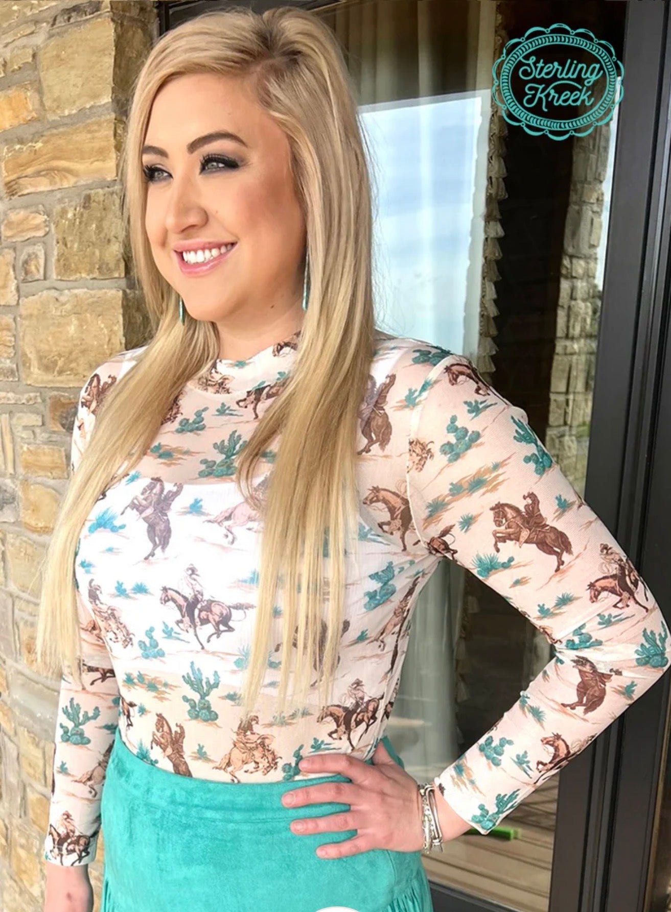 Chisholm Trail Mesh Top