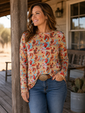 Vintage Cowgirl Mesh Top