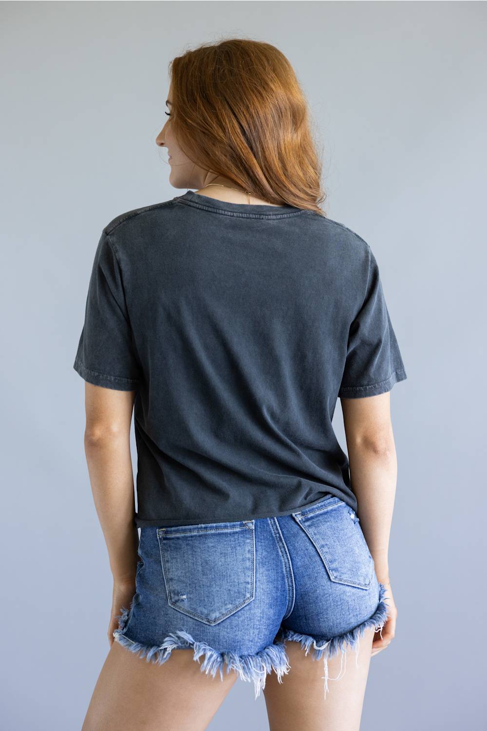 Zutter Grey Cowgirls Crop Top