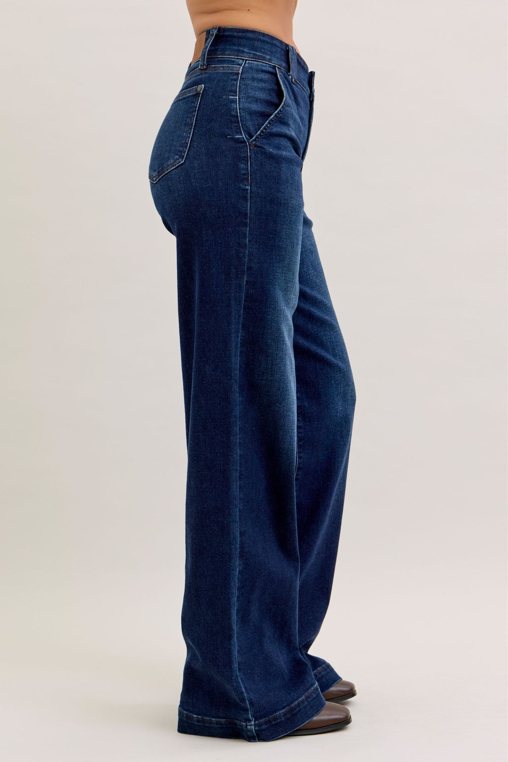 Judy Blue HW Wide Leg Long Inseam 35”