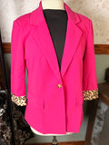 Andree by Unit Fuschia & Leopard Blazer