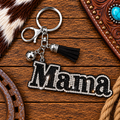 Rhinestone mama keychain