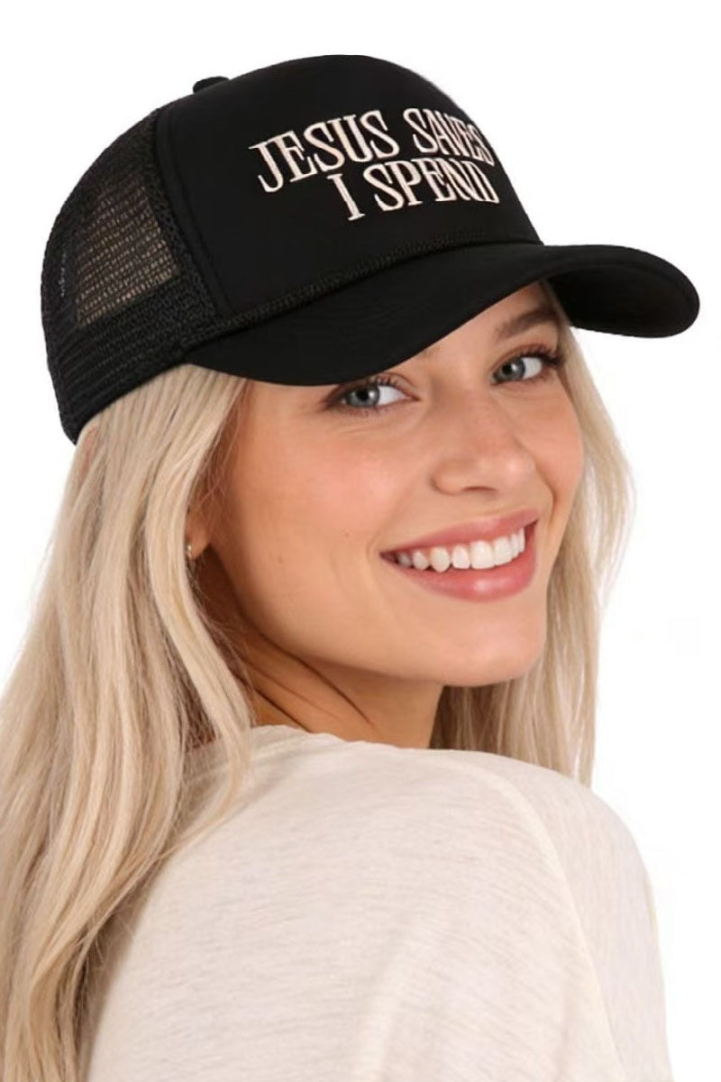 Jesus saves, I spend hat
