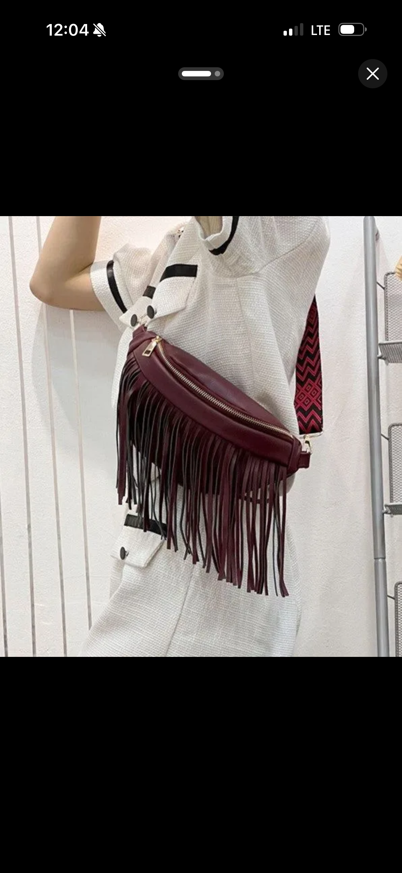 Nash Bash Fringe Sling Bag w/ removable fringe