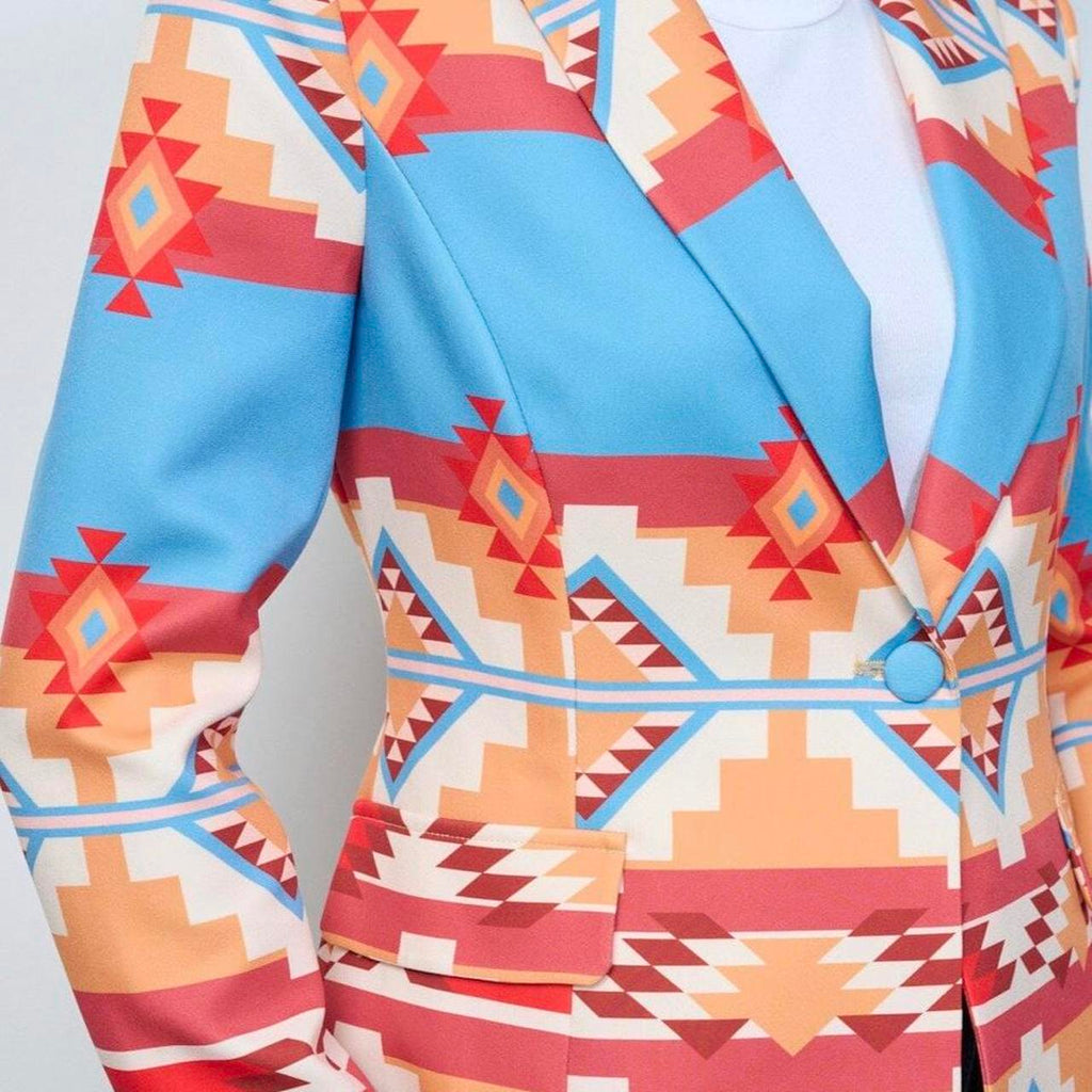 Main Strip Aztec Blazer