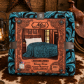 Mia teal tulle blanket/comforter King Size