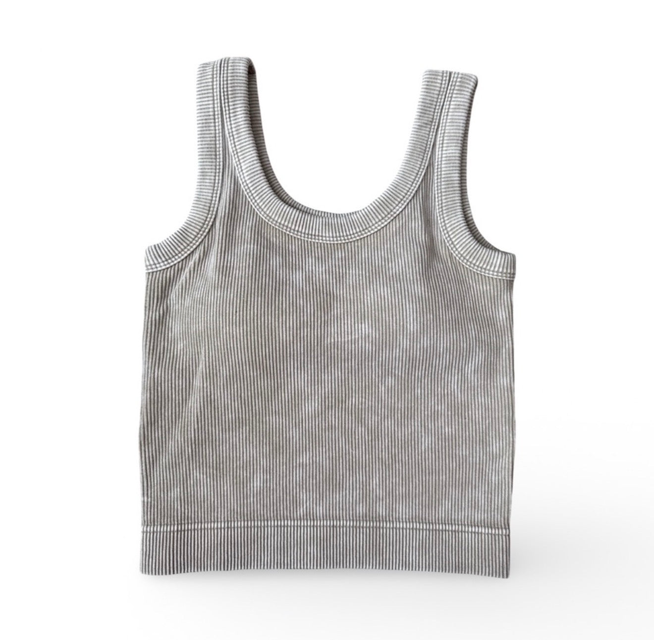 Zenana Ribbed & Padded Brami tank/crop top