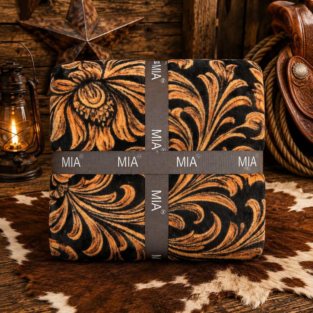 Mia brown tulle blanket/comforter King Size