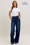 Judy Blue HW Wide Leg Long Inseam 35”