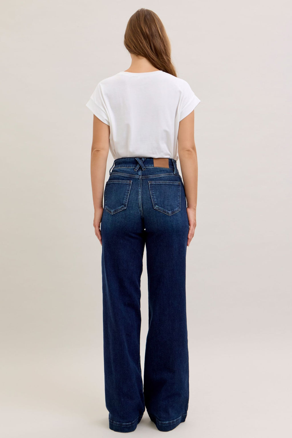 Judy Blue HW Wide Leg Long Inseam 35”
