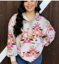EXCLUSIVE AZTEC WESTERN JACQUARD PULLOVER