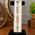 Silver bit bracelet